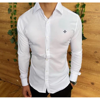 Camisa Social DUD ALINA Manga Longa Slim Fit Lisa Modelo Clássico!