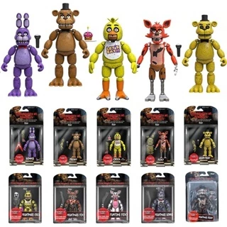 Funko FNAF Brinquedo FIVE NIGHTS AT FREDDY'S Action Figuras Pack-2023 BONNIE FOXY CHICA FREDDY