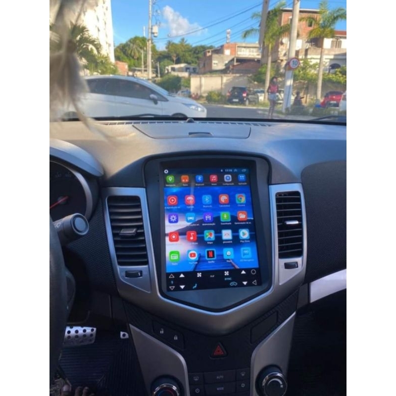 Multimidia Tesla Cruze 2012/2016 Carplay & Android Auto & Câmera de Ré