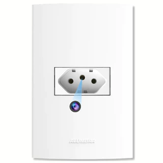 Câmera Wifi tomada Simples espiã Imagem Tempo Real