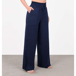 Calça Pantalona Soltinha Viscolaycla Power C/ Bolso Plus Siz
