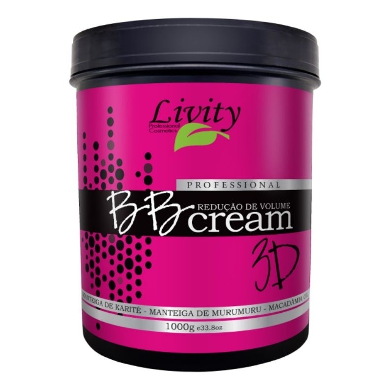 Escova Progressiva BB Cream 3D Capilar BTX Livity 1Kg