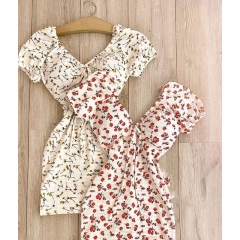 Vestido Florido Com Lycra Moda Gringa