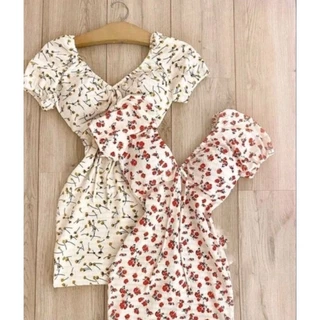Vestido Florido Com Lycra Moda Gringa