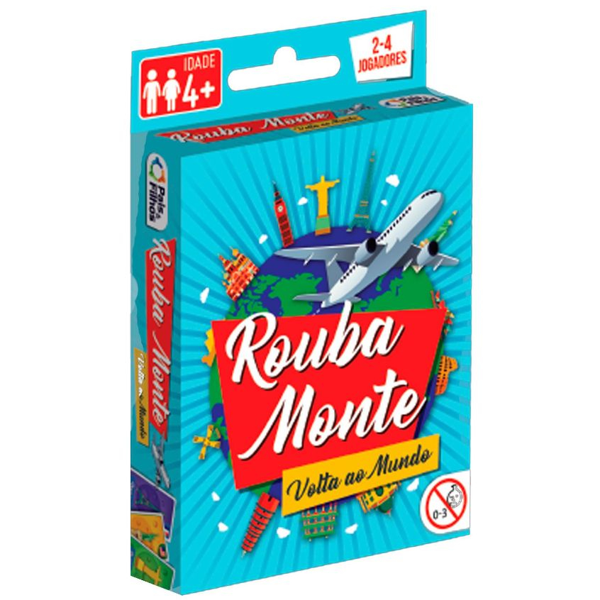 Jogo de Cartas Rouba Monte Volta Ao Mundo - Pais E Filhos - Baralho ...