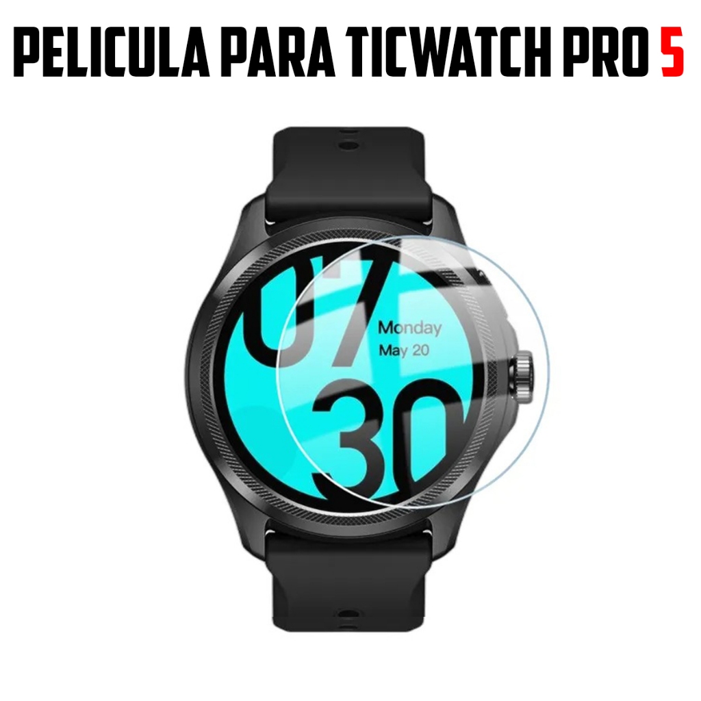 Pel cula para Ticwatch pro 5 de vidro temperado Prote o de Tela