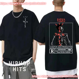 Camiseta T-shirt Unissex Algodão Travis Rodeo rapper