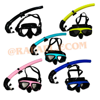 Snorkel E Oculos De Mergulho Kit Dua Mar Piscina Alta Qualidade PREMIUM ADULTO COD WJ-451
