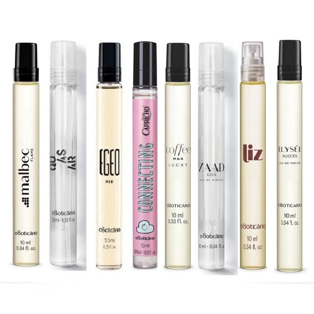 O Boticário perfumes de bolsa 10 ML - Várias Fragrâncias | Shopee Brasil