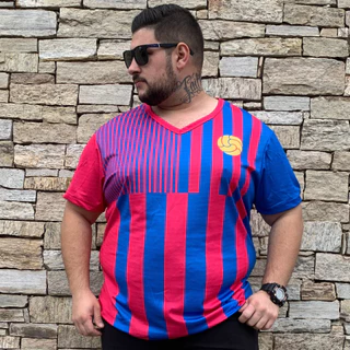 Camisa Masculina Plus Size Time Futebol Europeu Dry Fit Camiseta Proteção Uv Grande XGG