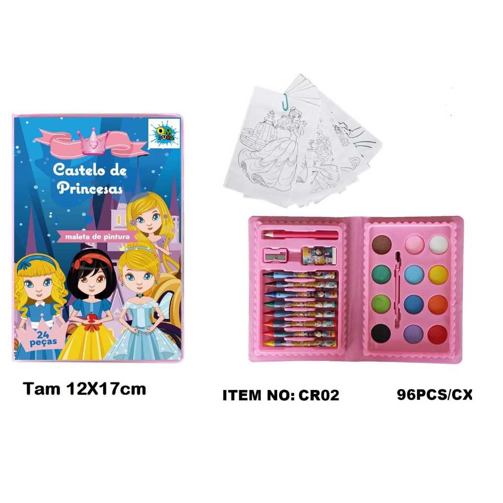 Meleta P/ Desenho Castelo De Princesa C/24 Peças - Toyking