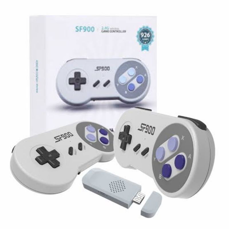 Video Game Retro SF900 Super Nintendo 1500 jogos + 2 controles sem fio - Produto no Brasil