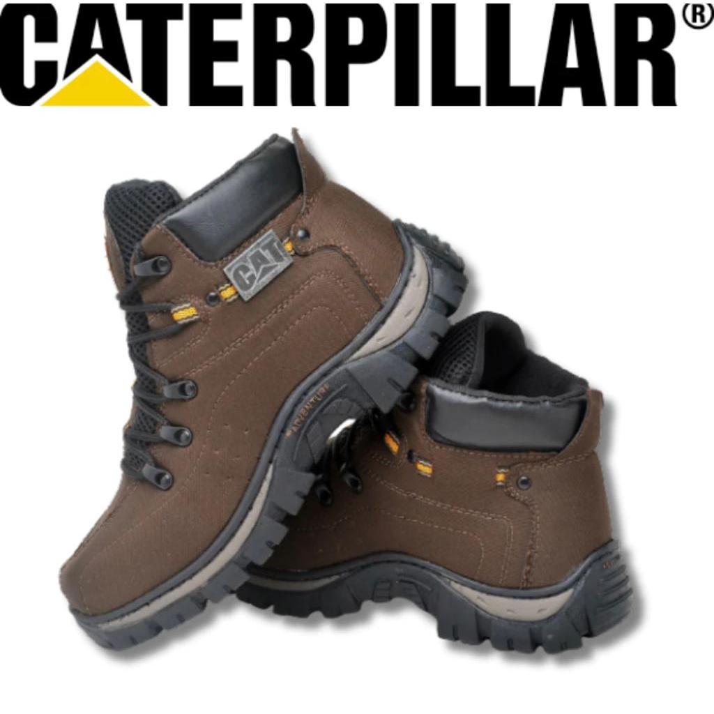 Bota Caterpillar Masculina Original De Couro +palmilha Ortopédica