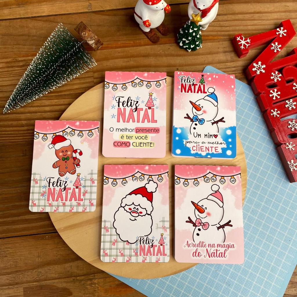 Bloquinho Personalizado 10 unidades Natal - Papelaria
