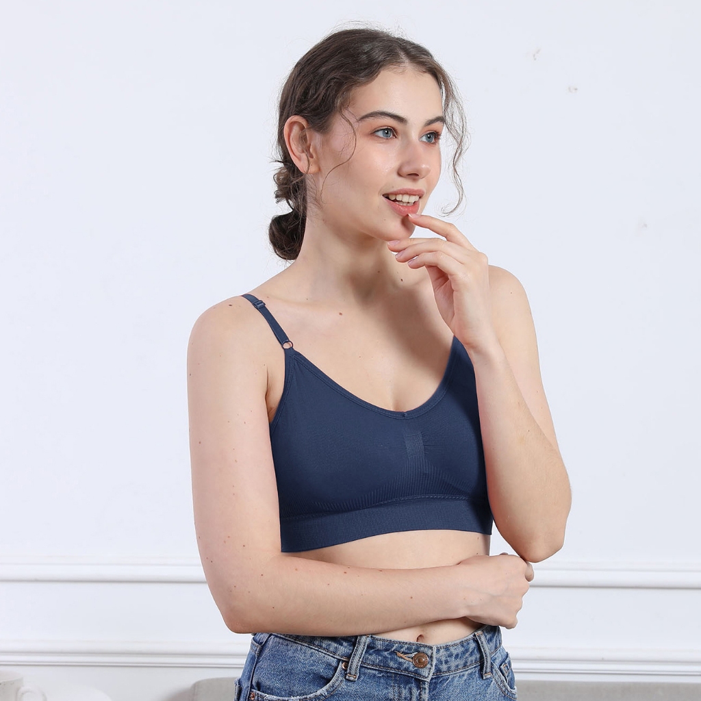 kit 3 Sutiã feminino top Colete Cueca feminina sem costura com almofadas peito | Shopee Brasil