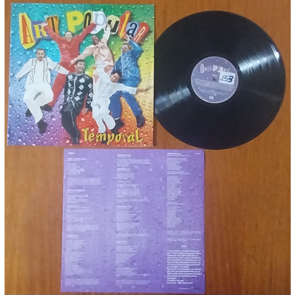 LP - ART POPULAR - TEMPORAL - 1996 - COM ENCARTE - GRAVADORA EMI