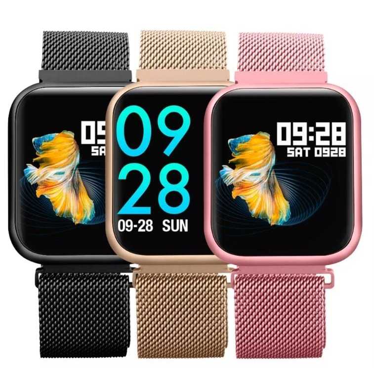 Smartwatch P80 Rosa - Original App Da Fit + Touch Screen +