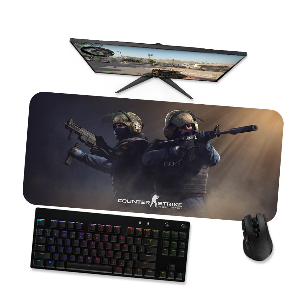 Mouse Pad Gamer - Csgo Ct Padrão - Mousepad Grande 90x40 80x40 60x40 ...