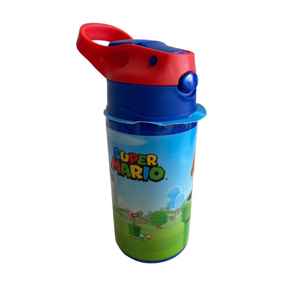 Garrafa Inox Garrafinha Infantil Escolar Super Mario Bros