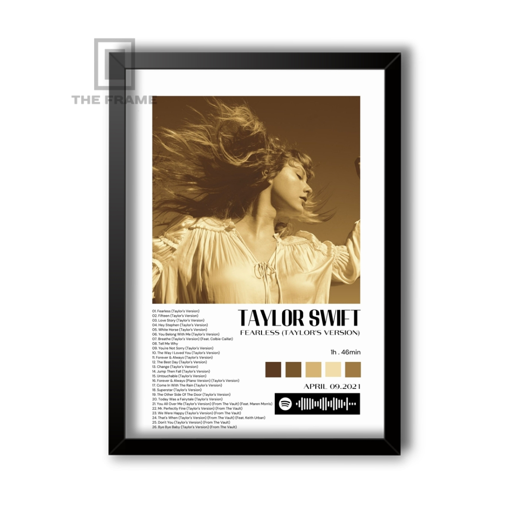 Quadro Decorativo Taylor Swift Album Fearless (Taylor's Version ...