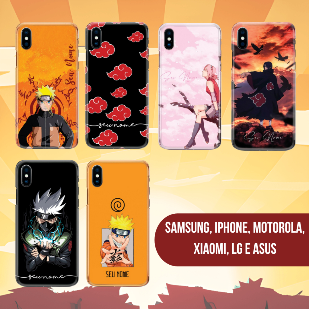 Capa Capinha Case de Celular Personalizada - Naruto - Escorrega o Preço