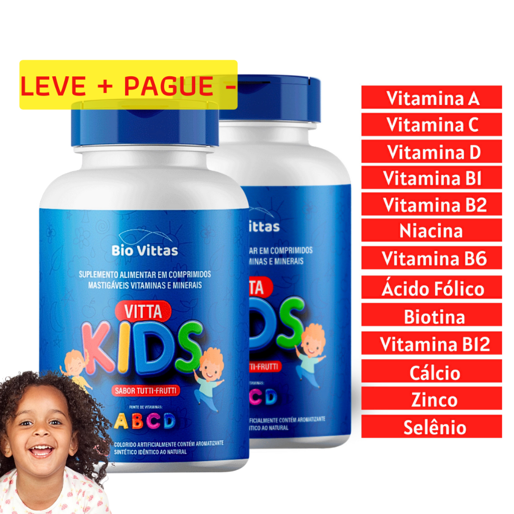 KIT Vitamina Infantil Para Imunidade Apetite Anemia - Infantil ...
