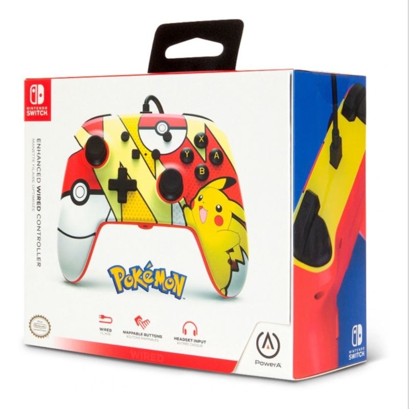 Controle Nintendo Switch Pokemon Pikachu Original (Power A) | Shopee Brasil