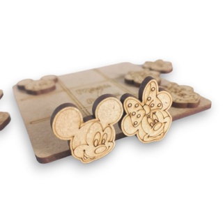 Jogo da Velha Personalizado Minnie e Mickey Kit com 25 Unidades