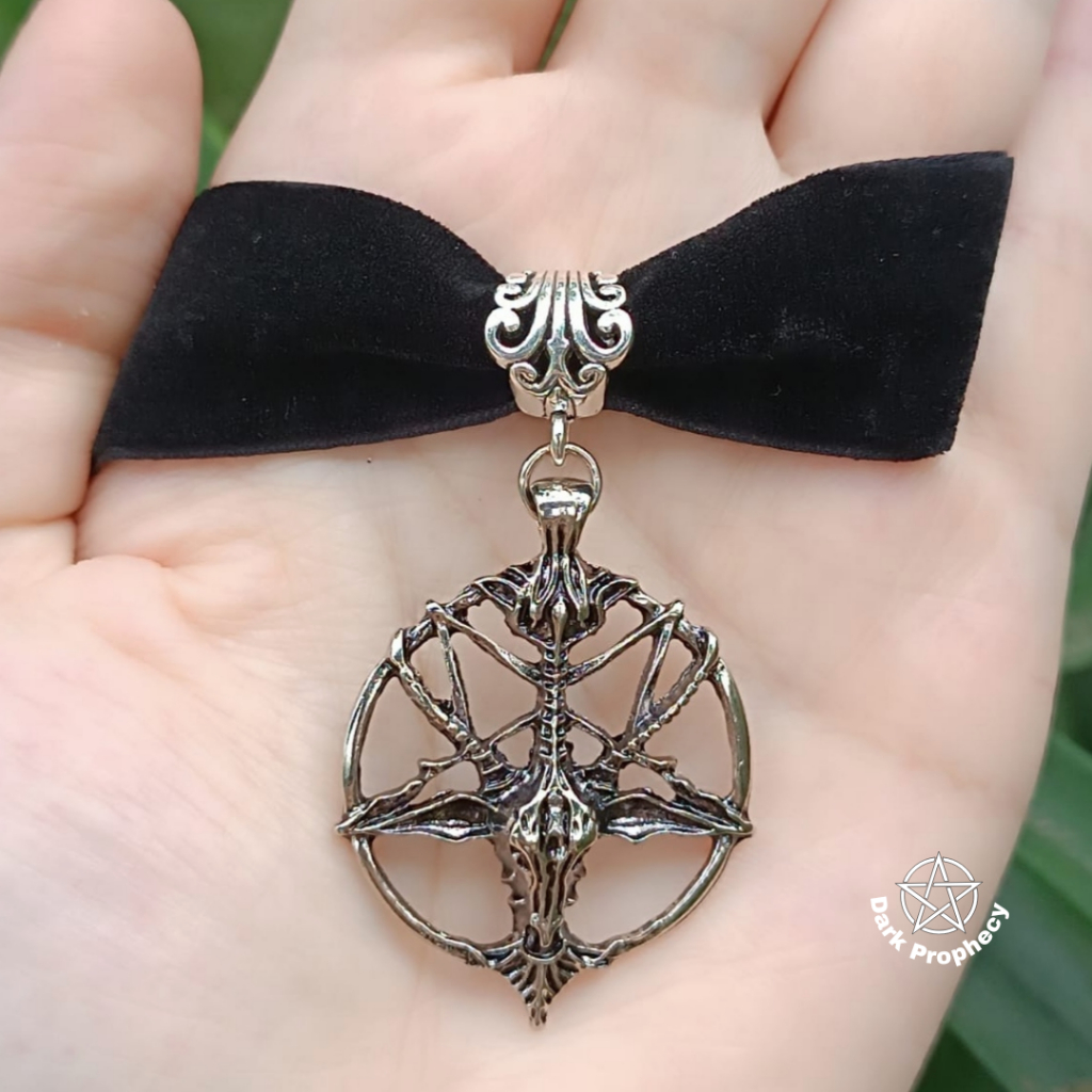 Orecchini Pentagramma Baphomet (2 Stili) - Pentacolo Invertito, Capra Occulta Dei Cavalieri Templari Di Mendes, Come Sopra E Sotto, Regalo Di Eliphas Levi - Italia - Foto 5