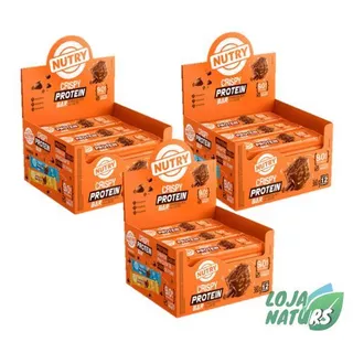 Kit 3 Display Barra Crispy Protein 360g - Nutry