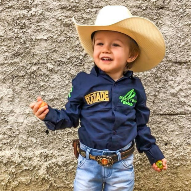 Camisa Country Infantil Team Bardada Rodeio Promoção Unissex
