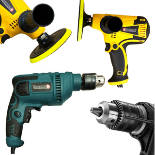 Kit furadeira de Impacto 10mm E Lixadeira Politriz Multi Funçoes 870W 6 Velocidades
