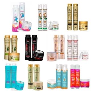 30 Produtos (10 Kits) Shampoo, Condicionador E Máscara