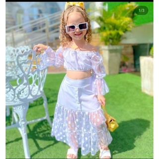 Roupa Infantil Feminina Moda Festas Conjunto Blogueirinha