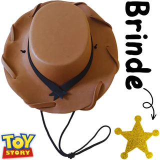 Chapéu EVA Woody Infantil Mesversário Festa Toy Story Estrela