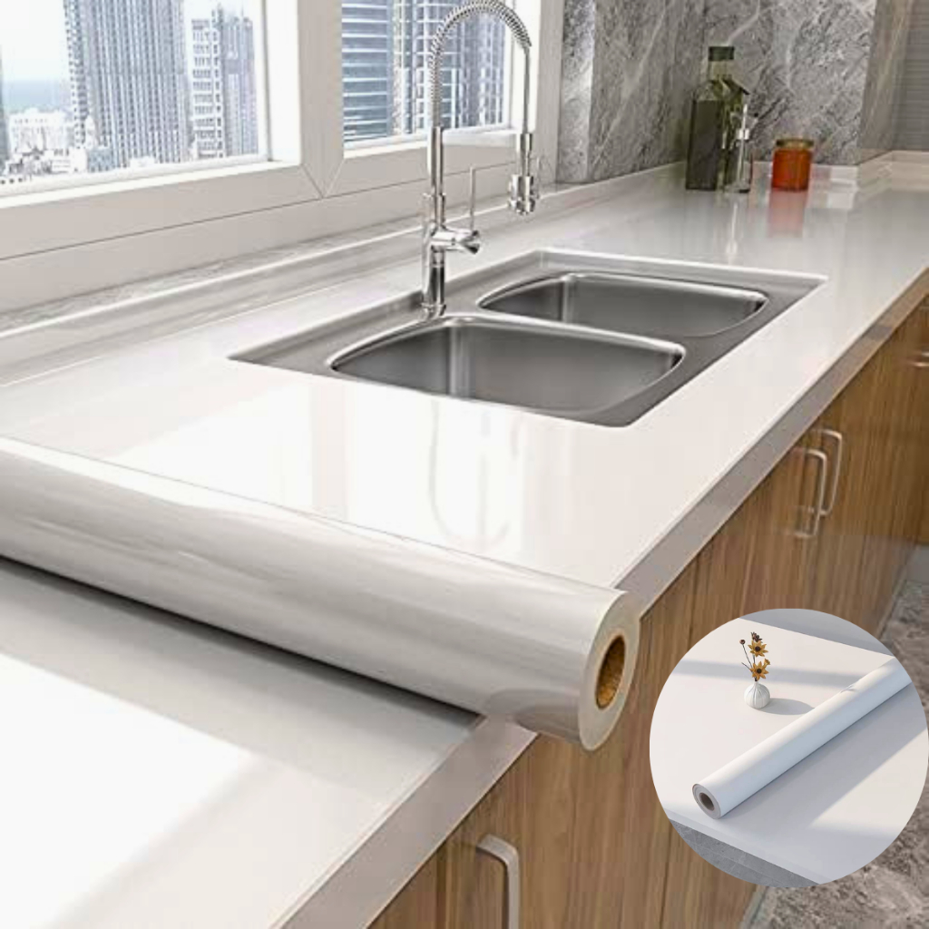 Adesivo De Parede Móveis Geladeira Fogão Vinil Resistente A Água Óleo Fogo 2,00m x 40cm