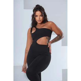 Macacão Feminino Gringa Colado Moda Casual e Fitness