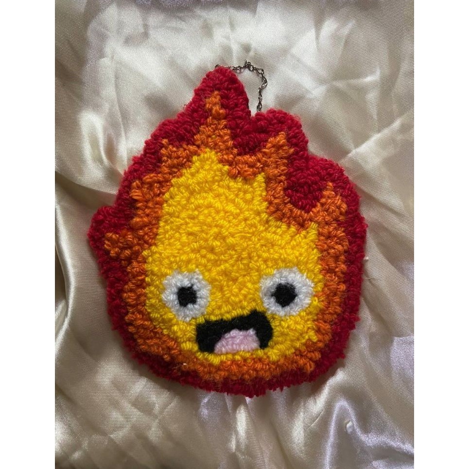 Quadro / Mini Tapete Studio Ghibli - Calcifer, Jiji Cat e Totoro