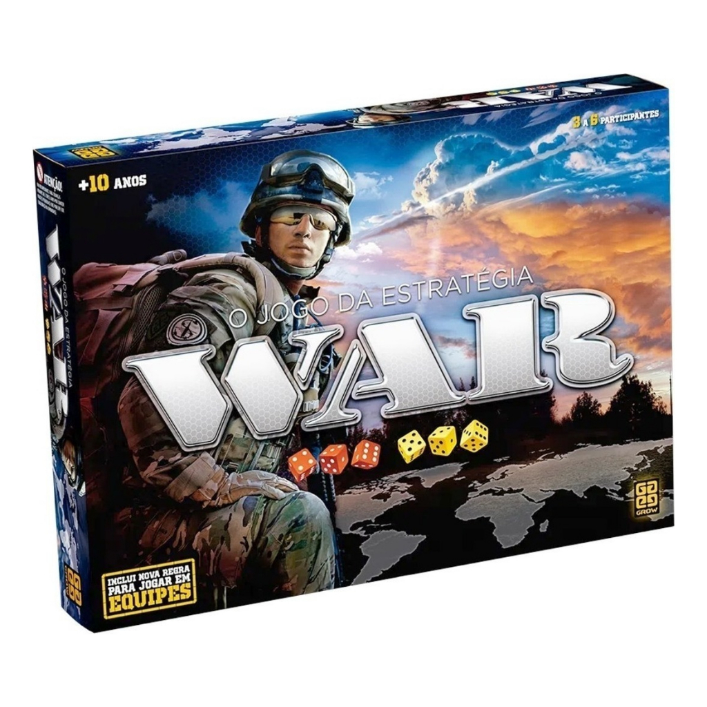 Jogo De Estratégia War Clássico Grow Nova Embalagem 02000