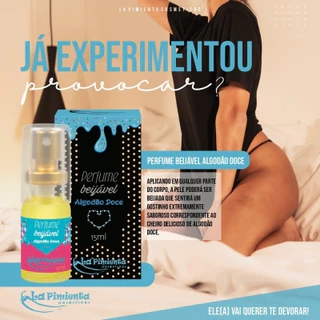 Perfume Sedutor Afrodisíaco com Feromônios Cheirinho de Algodão Doce