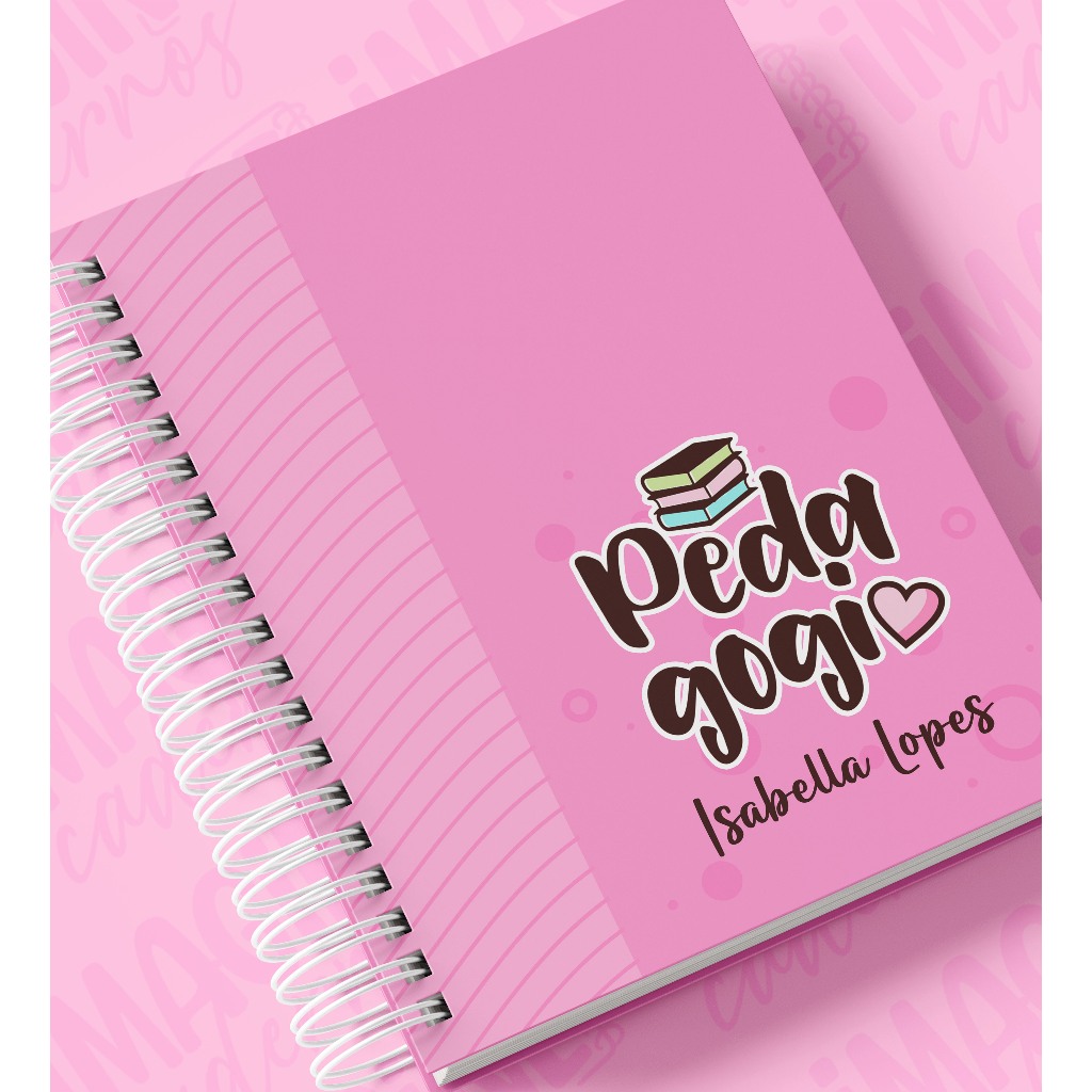 Caderno Personalizado Com Nome Curso Pedagogia Shopee Brasil 0083