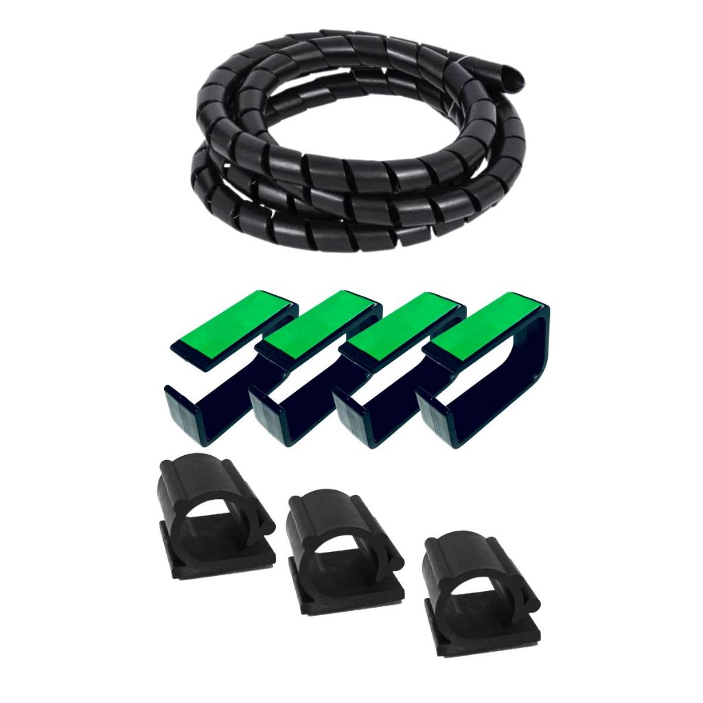 Kit organizadores para cabos e fios