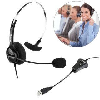 Fone De Ouvido Headset P/ Telemarketing Chs40 Usb Intelbras