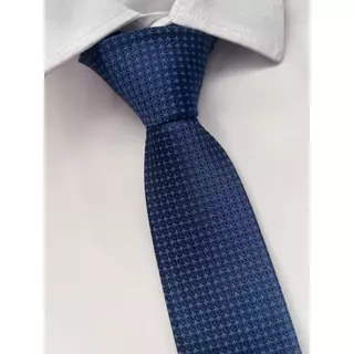 Gravata Semi Slim Azul Marinho 2400 Fios