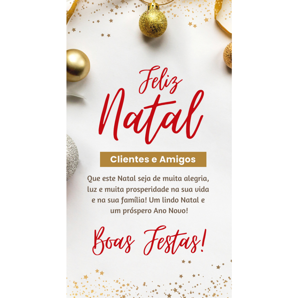 Cartão de Agradecimento ao Cliente Personalizada Natal (COLOCO SEU ...