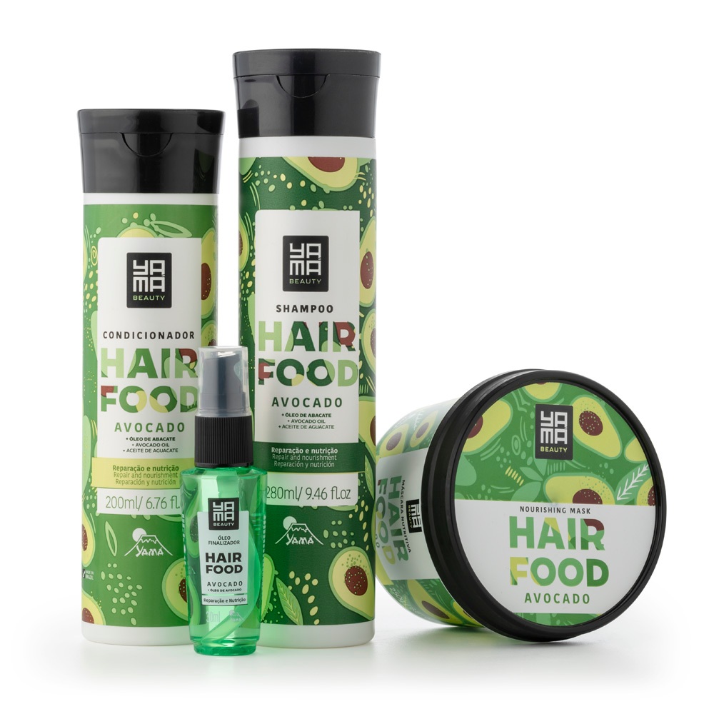 Kit Yamá Hair Food Avocado Trio (4 Produtos) Shopee Brasil