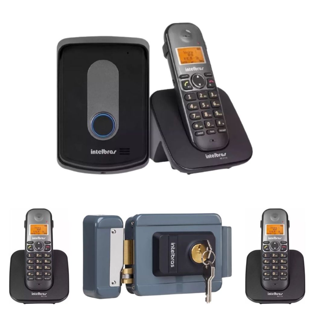 Interfone Sem Fio Intelbras 2 Ramais E Fechadura Intelbras | Shopee Brasil