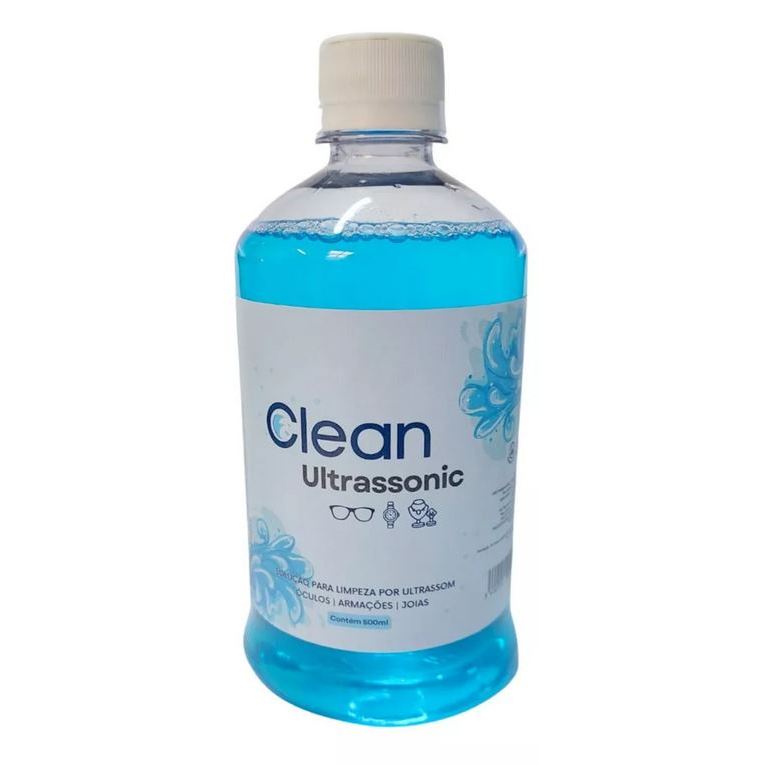 Liquido Para Limpeza De Óculos/ Lentes/ Limpa Tela/ Tv/ Celular - liquido ultrassom 500ml