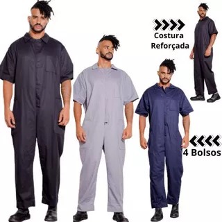 Macacão Brim Pesado Grosso Uniforme Mecânico/eletricista 31
