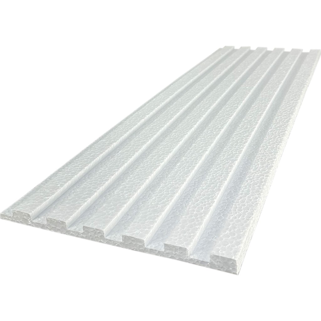Painel Ripado Lambril 10 20 30 40 Placas Molduras 30x100cm Roda Meio Isopor Acabamento Parede Decoração Top